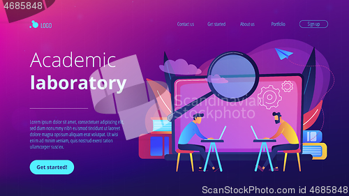 Image of Academic laboratory landing page.