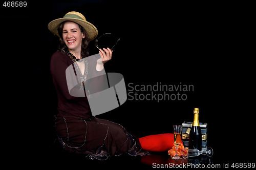 Image of Glamorous young lady 