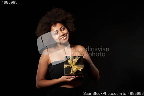 Image of Black Friday sale, gift, present, celebration concept.