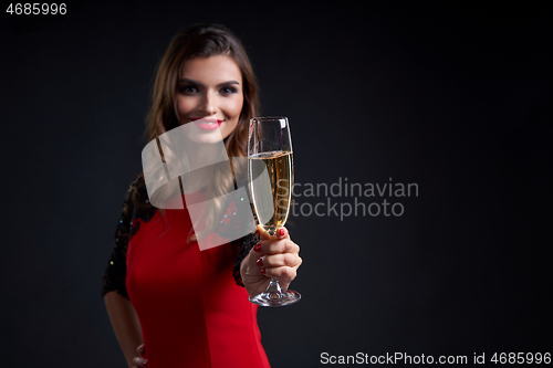 Image of Party, holidays, New Year or Christmas and celebration concept.