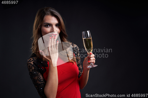 Image of Party, holidays, New Year or Christmas and celebration concept.