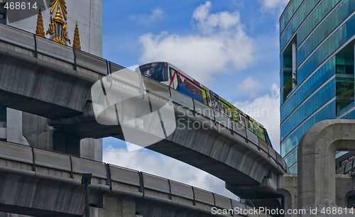 Image of skytrain in bangkok