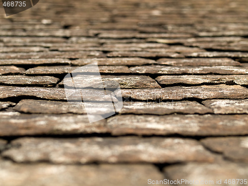 Image of Old black tiles roof