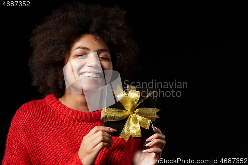 Image of Black Friday sale, gift, present, celebration concept.