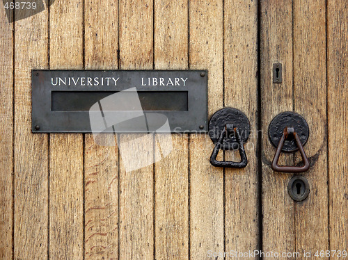 Image of University library entrance 