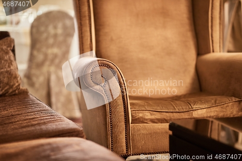 Image of Luxurious vintage sofa