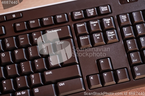 Image of Black Keyboard Detail