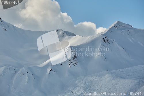 Image of Mountains covered with snow