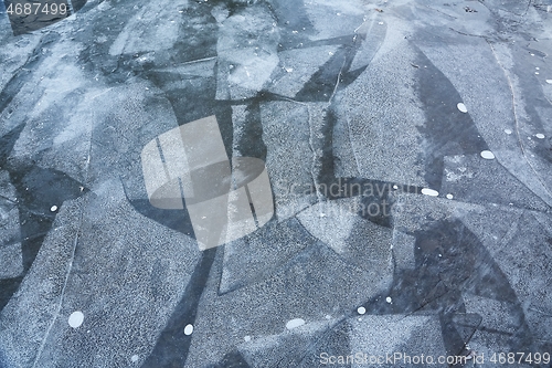 Image of Winter Ice On Water