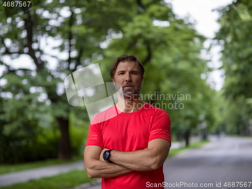 Image of portrait of male runner