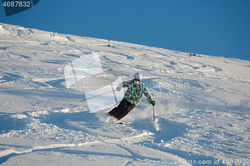 Image of Skiing in fresh powder snow