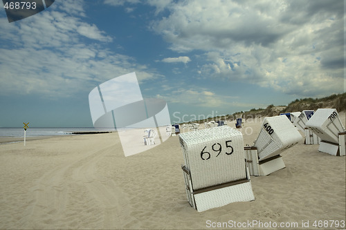 Image of Sylt Beach Chairs, evening