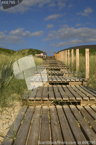 Image of Boardwalk pointing at the future