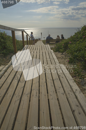 Image of Sylt Boardwalk to beach