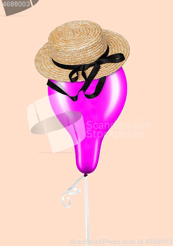 Image of Collage in magazine style with happy emotions