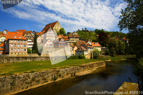 Image of Skyline of Schwaebisch Hall, a remote town in southern Germany