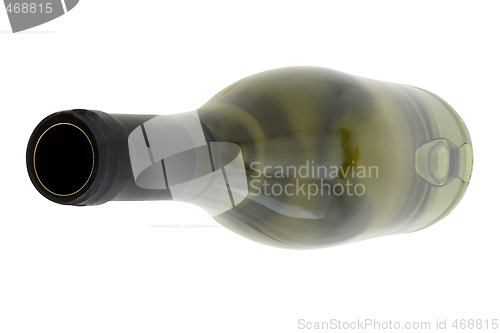 Image of White wine bottle perspective