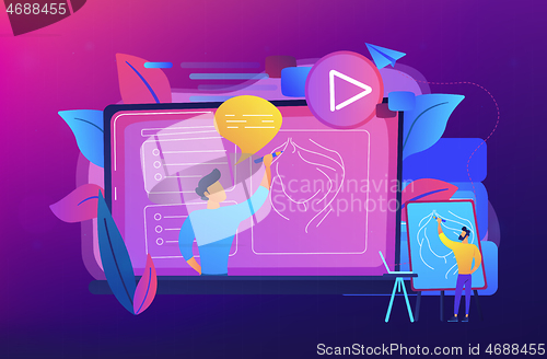 Image of How-to videos concept vector illustration.