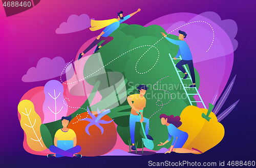 Image of Vegetarianism concept vector illustration.