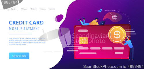 Image of Credit card concept vector illustration.