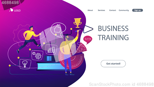 Image of Business coaching concept vector illustration.