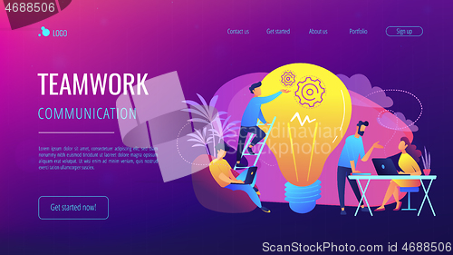 Image of Coworking concept vector illustration.