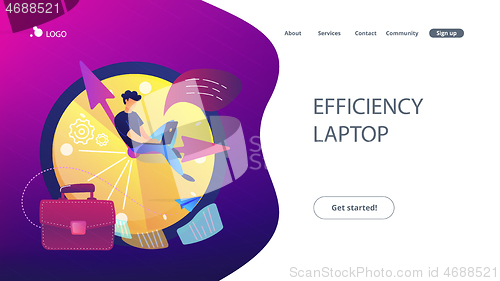 Image of Time management concept vector illustration.
