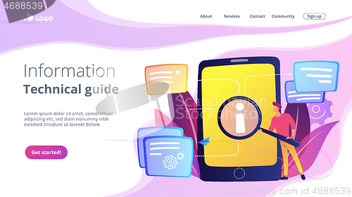 Image of User guide concept vector illustration.