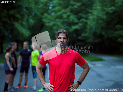 Image of portrait of male runner
