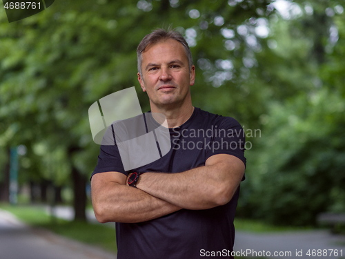 Image of portrait of male runner