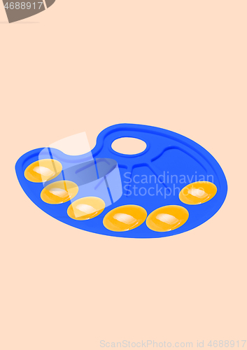 Image of An alternative omelete.Modern design. Contemporary art collage.