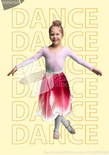 Image of Live dance. Modern design. Contemporary art collage.