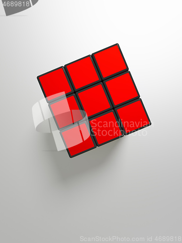 Image of rubik\'s cube puzzle solution symbol