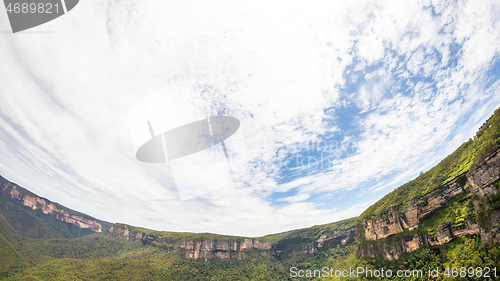 Image of the Blue Mountains Australia fisheye lens