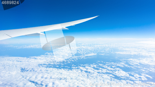 Image of flight over clouds