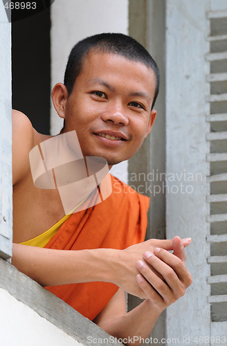 Image of monk in cambodia