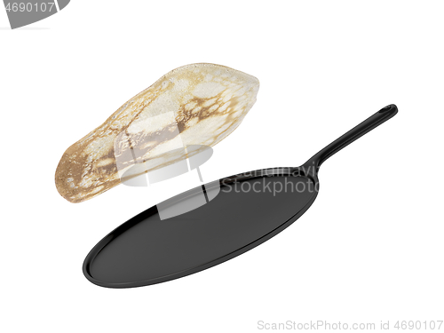 Image of Frying pan with pancake