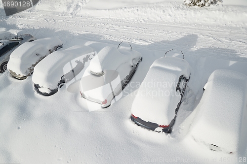 Image of Winter parking cars