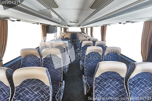Image of Bus interior seats