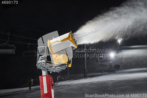 Image of Snow making machine snow cannon