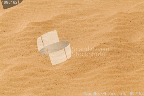 Image of Yellow desert sand texture with wave patern.