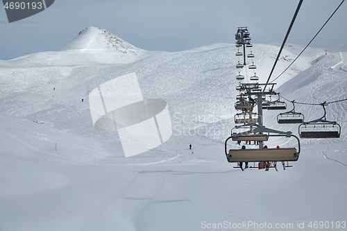 Image of Ski lift at a ski resort