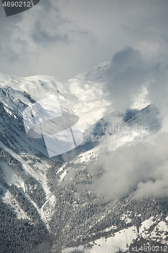 Image of Mountains cloudy landscape