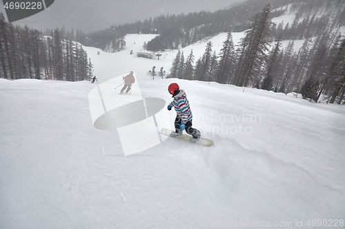 Image of Snowboarder on the slope