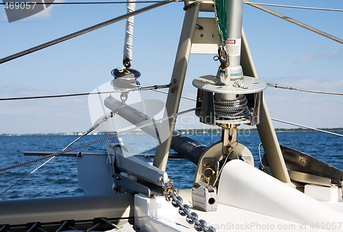 Image of Bow of Catamaran