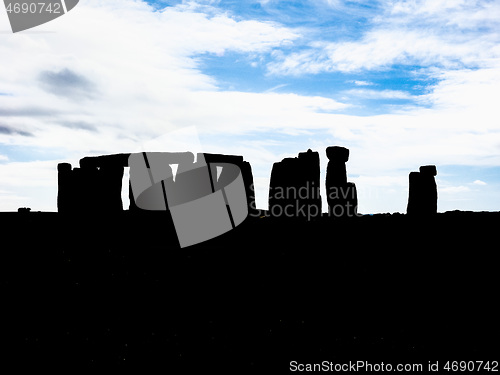 Image of HDR Stonehenge monument in Amesbury