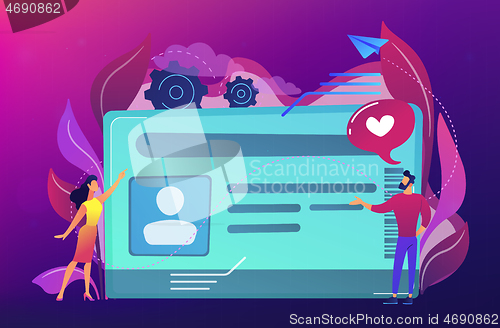 Image of Smart ID card concept vector illustration.