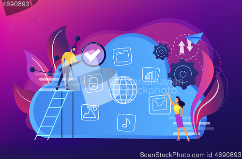 Image of Big data concept vector illustration.