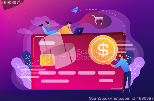 Image of Credit card concept vector illustration.