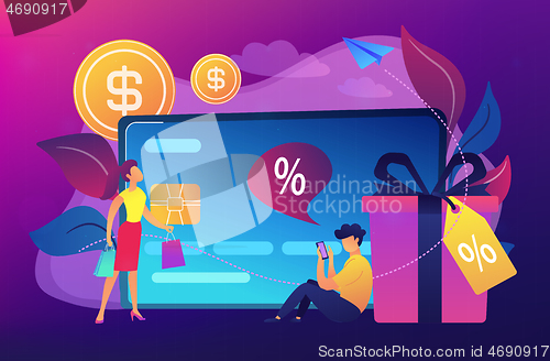 Image of Debit card concept vector illustration.